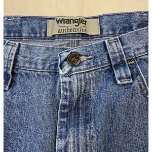 Wrangler Authentics Denim Carpenter Shorts Men’s 34 Blue Cotton Workwear
